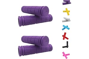 Helonge Bike Handlebar Grips, Non-Slip Rubber Bicycle Handle Bar Wraps for Kids Bikes(7 Colors)