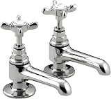 Bristan Bristan 1901 Basin Pillar Taps with Crosshead Chrome N 1/2 C CD