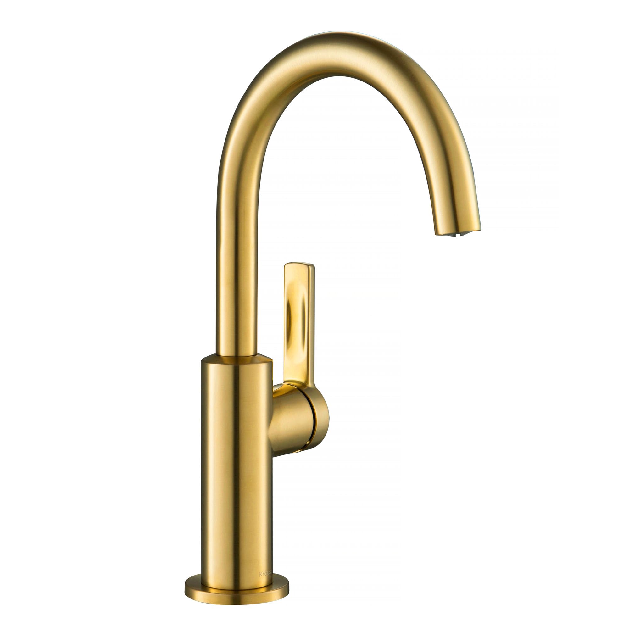 Kraus KPF-2822BB Oletto Single Handle Kitchen Bar Faucet, 12 Inch, Brushed Brass