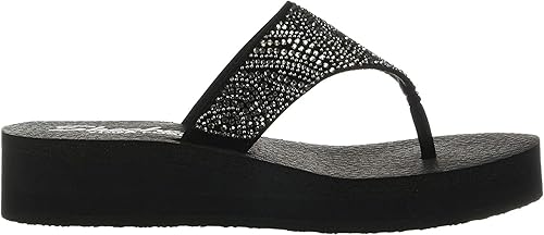 candies bling wedge flip flops