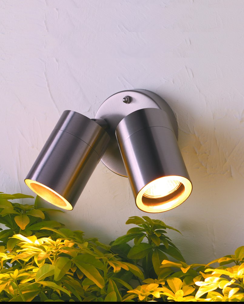 Nartel - Twin Adjustable Wall Spotlight GU10 IP44