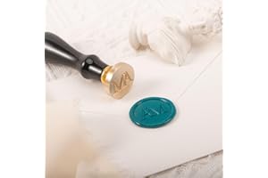 Crawell Custom Wax Seal Stamp - Personalized Wax Seal Stamp Create Your Own Seals for Crafting, Envelopes, Gift Wrap, Wedding