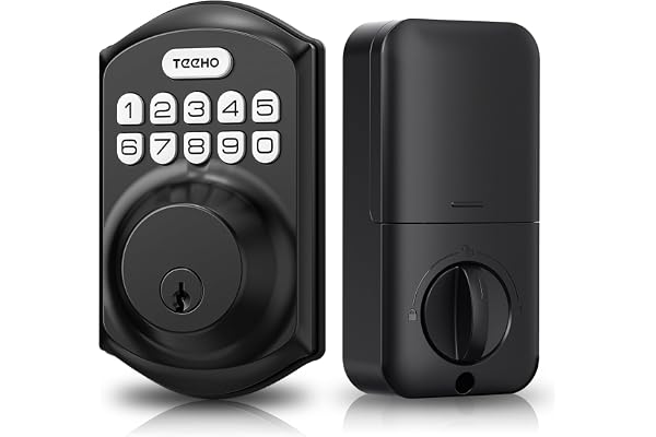 TEEHO TE001 Keyless Entry Door Lock with Keypad - Smart Deadbolt Lock for Front Door with 2 Keys - Auto Lock - Easy Installat