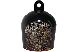 MOKUB Cowbell Horn Cover,Harley Custom Made,Terrible Motorcycle Cowbell Horn Cover Decoration,Motorcycle Accessories (2nd Amendment Eagle)