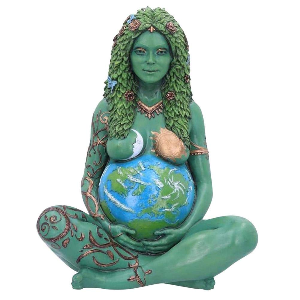 Mother Earth Ornament, Lifestyle & More Modern Sculpture Deco Figurine Love Pair, Goddess Statue Polyresin Decorative Figure Decoration for Home Garden