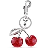 TINKRSTUFF 1 Pcs Cherry Bag Charm Glitter Cherry