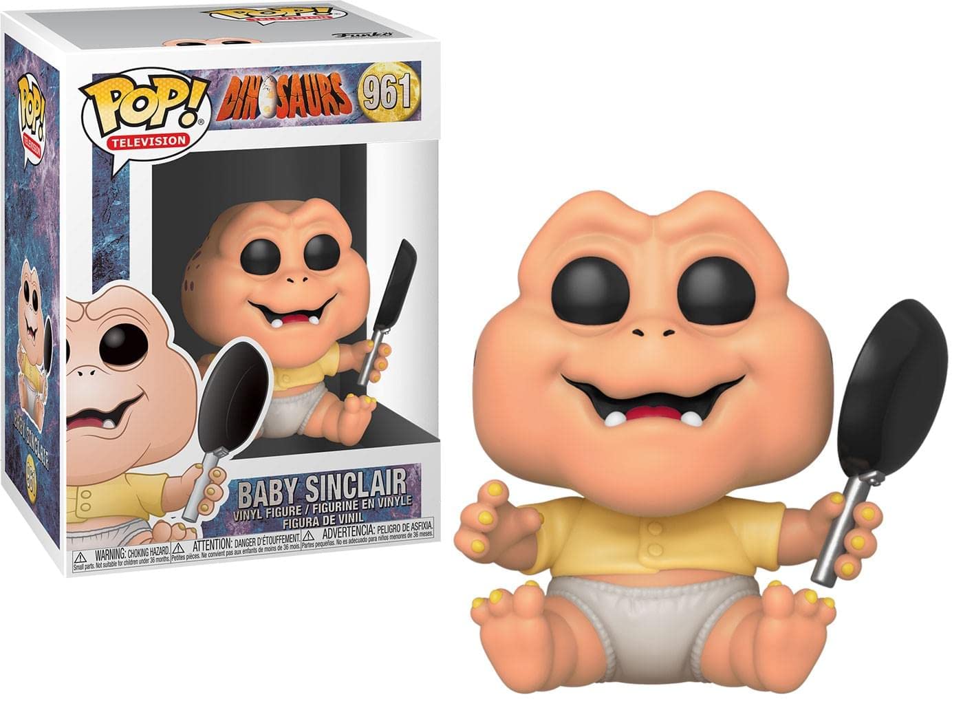 Funko POP! TV: Dinosaurs-Baby Sinclair Collectible Toy - Dinosaurs TV - Collectable Vinyl Figure - Gift Idea - Official Merchandise - Toys for Kids & Adults - TV Fans - Model Figure for Collectors