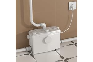 HOCANFLO 900W Upflush Toilet Pump, Macerator Sewage Grinder Pump with 4 Inlets for Commercial Residential Basement Toilet Sink Shower Laundry Waste Water Ejector Disposal, Copper Motor, 39.3ft Head Liftinga