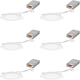 Juno WF4 SWW5 90CRI MW M6 4" Round LED Wafer Downlight, 27K/30K/350K/40K/50K, Triac Dimming, 120V | NorthEast Electrical