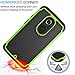 Moto X (2nd Gen) Case, Tekcoo(TM) [Tmajor Series] [Green/Black] Shock Absorbing Hybrid Rubber Plastic Impact Defender Rugged Slim Hard Case Cover Shell For Motorola Moto X 2nd Generation 2014