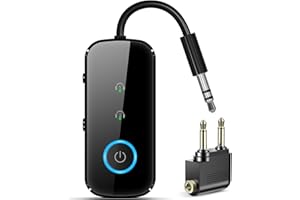 Premium Pro Bluetooth 5.4 Transmitter Receiver,Airplane Audio Adapter,Wireless Transmitter for TV/Travel Flight,Airline,Gym.S