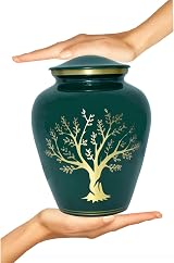 BOLD & DIVINE Tree of Life Cremation Urn Large 200 Cu In Aluminum view 6