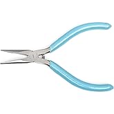 Weller LN542N Xcelite Thin Fine Point Long Nose Plier with Green Cushion Grip Handle