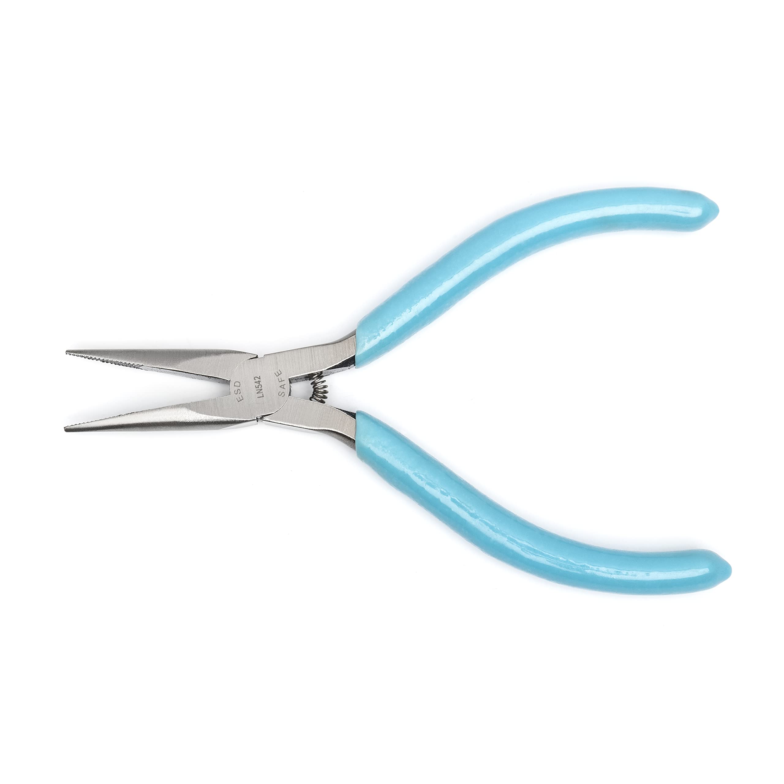 Weller LN542N Xcelite Thin Fine Point Long Nose Plier with Green Cushion Grip Handle
