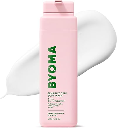 BYOMA Sensitive Skin Body Wash 400ml Fragrance Free Vegan Prebiotic Complex