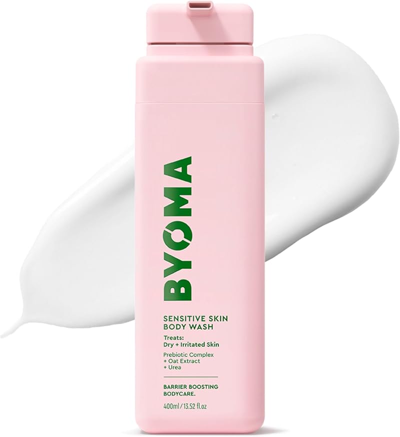 BYOMA Sensitive Skin Body Wash 400ml Fragrance Free Vegan Prebiotic Complex