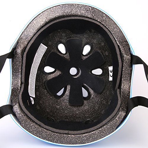 Kids Protective Gear Set, Sport Safety Equipment Adjustable Child Helmet Knee Elbow Pads Wrist Guards for Skating Skateboard and Other Sports Outdoor Activities, 7 Packs - Thumbnail 2