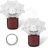 Aumzong 7056 2Pcs Check Valve Covers with Flapper Compatible with Jandy Zodiac Spring Check Valve Replace - 7235 7305 7236 7511 7512