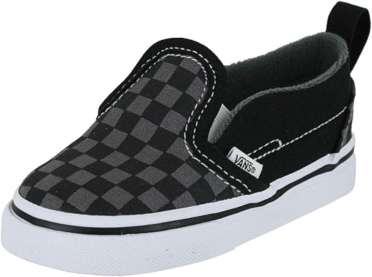 black vans with checkered sides