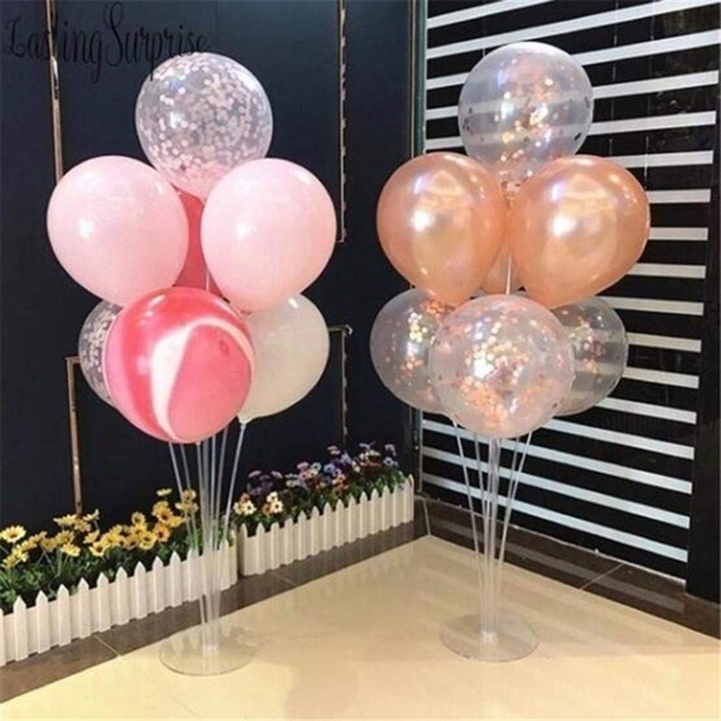 banlany Kids Birthday Party Wedding Balloon Stand Decoration Plastic Balloon Stick Balloon Stand