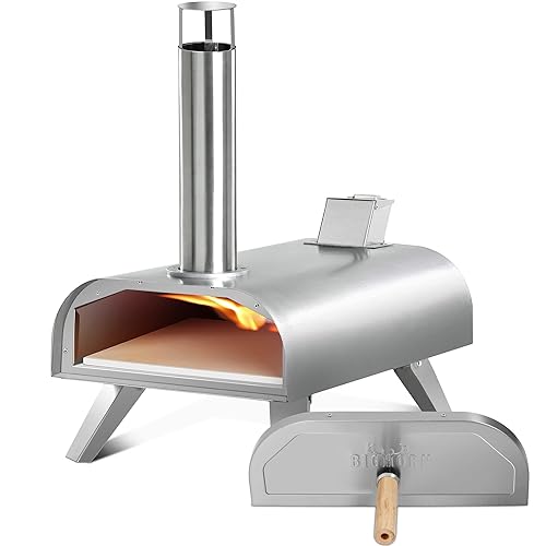BIG HORN Pizza Oven, Outdoor Portable Pellet Pizza Oven Rapid