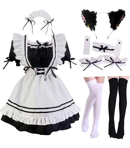 Amazon.com: GKMAJKMB Japanese Maid Outfit Anime French Maid Apron