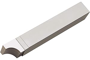 Micro 100 RAD-6 Brazed Tool, Right Hand Square Shank Diameter, Concave Radius "Style RAD", Tool Dimension of 2.5" Length, 3/8" Width, 3/8" Height, Tip Dimension of 3/32" Thick, 3/8" Length, 3/16" Radius