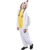 Rubies Chicken Comfywear Hooded Jumpsuit for Kids, Unisex