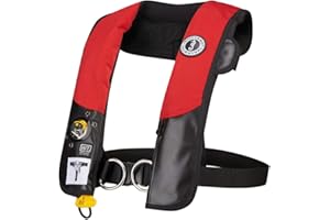 Mustang Survival Corp Inflatable PFD with HIT (Auto Hydrostatic) with Harness