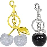 ANDGING Cute Cherry Keychains Cherry Bag Charm Handbags Purse Cherries Charms Key Chain Accessories Birthday Christmas Gifts