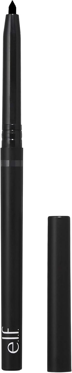 e.l.f. No Budge Retractable Eyeliner, Creamy, Ultra-Pigmented & Waterproof, Creates Bold & Defined Lines, Vegan & Cruelty-Free, Black