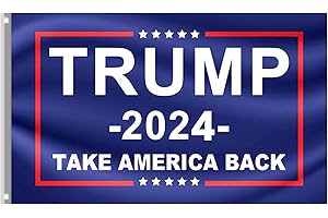 ACOSEXY 2024 Donald Trump Flags Trump Flag Take American Back Flag Vivid Color and UV Fade Resistant 3x5 Feet with Grommets Double Side (Blue)