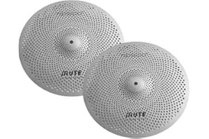 Mosico Low Volume Cymbal Mute Cymbal Silver Splash Crash Mute Cymbal Drum Cymbal (14"HH)