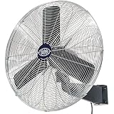 Oscillating Wall Mount Fan, 24" Diameter, 1/4hp, 7525cfm