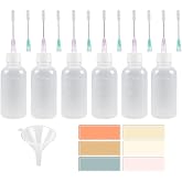 Atdcoek 6 Pack Needle Tip Squeeze Bottle 50mL(1.69 OZ), Precision Gun Oil Bottle, Needle Oiler Bottles for Craft, Glue, Paint, Hinges, Sewing Machines &amp; More - LDPE Material with Premium Seal