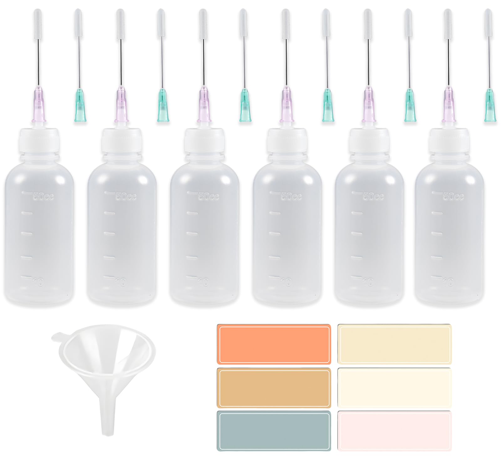 Photo 1 of Atdcoek 6 Pack Needle Tip Squeeze Bottle 50mL(1.69 OZ), Precision Gun Oil Bottle, Needle Oiler Bottles for Craft, Glue, Paint, Hinges, Sewing Machines & More - LDPE Material with Premium Seal
