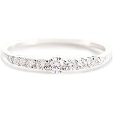 STORYJEWELLERY 925 Sterling Silver Pinky Ring, Wedding Bands for Women, Stackable Rings, Cubic Zirconia Engagement Rings for Women, Unique Gifts for Her