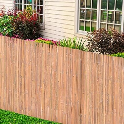 Vidaxl Bamboo Fence Elegant Privacy Screen Ornament Bamboo Fence