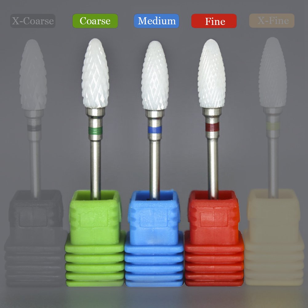 Anself 5pcs 2.35mm Professional Nail Art Drill Bit Mix