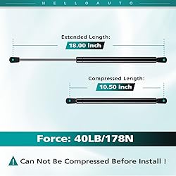 HelloAuto SE180P40 18 inch 40Lb/178N Gas Struts