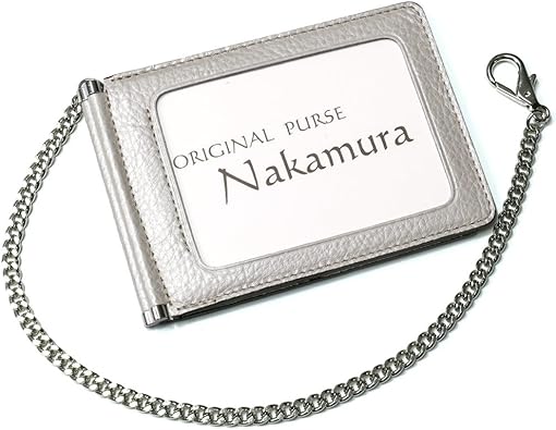 Amazon Cwl1154 両面開きのid パスケース カードケース カード入れ レザー 牛革 日本製 チェーン付き 各色 シルバー シャンパン ゴールド ブラック シルバー 定期入れ