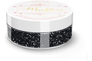 MARBLERS Twinkle Face & Body Glitter [Black Knight] 0.18oz (5g) | Fine | Non-Toxic | Vegan | Cruelty-Free | Ethically Sourced | Festival Makeup | Eye, Hair, Nail, Eyeshadow | Cosmetic Grade