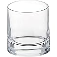 Luigi Bormioli Veronese 8.75 oz Whisky Drinking Glasses, Set of 6 - Fine Laser-Cut Rims, Made of SON-hyx Crystal - Multi-Purpose Design Thick Base Mixed Drink Glass - Made in Italy, Dishwasher Safe