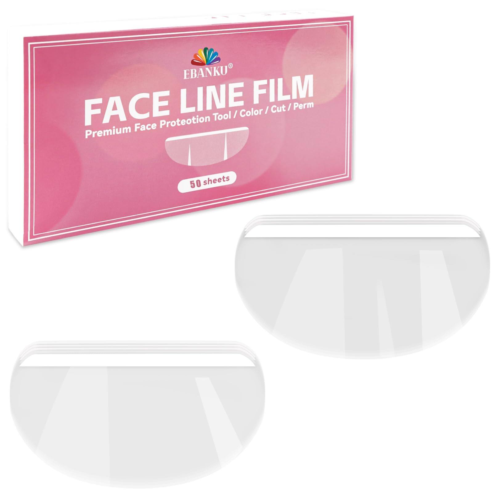 Photo 1 of EBANKU Shower Face Eye Shields, 50Pcs Shower Visors Plastic Face Shield Eyelash Shield Makeup Protective Eyebrow for Shower Hairspray Eyelash Extensions Eye Eyelid Surgery Aftercare