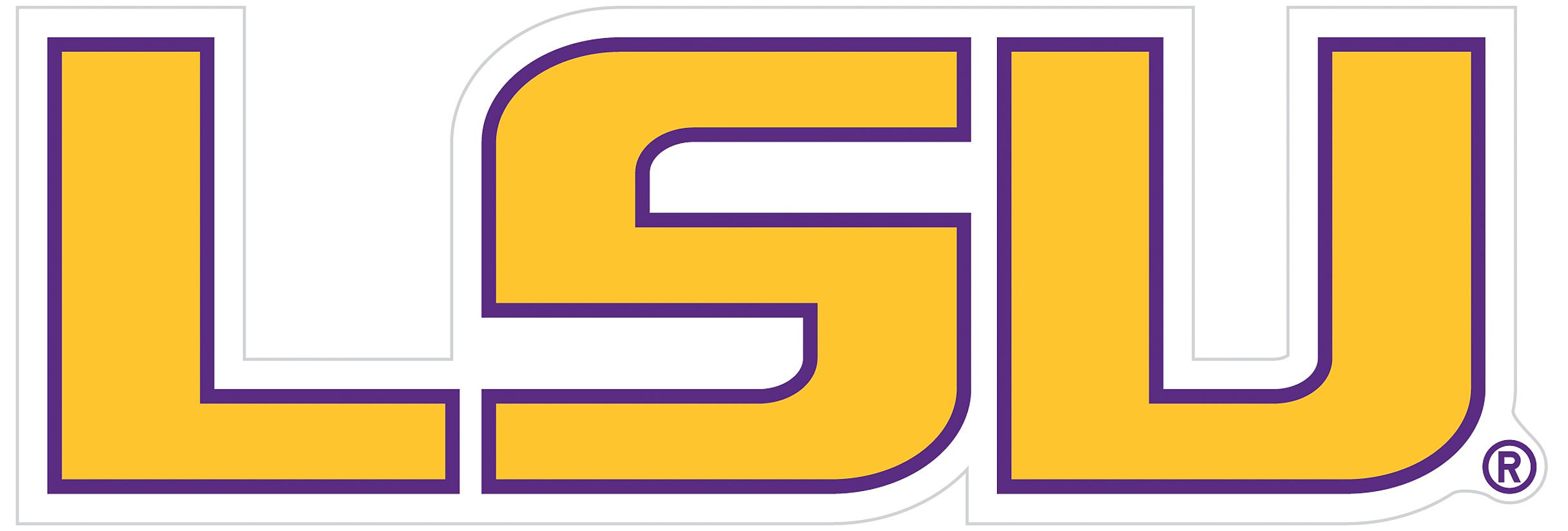 NCAA Siskiyou Sports Fan Shop LSU Tigers Logo Magnets 8 inch sheet Team Color