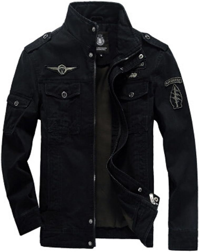 Men's Military Style Air Force Jacket Military Coat Tops