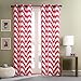 Black Room Darkening Curtains For bedroom , Libra Print Grommet Curtains for Living Room , Polyester Modern Window Curtains , 42X84