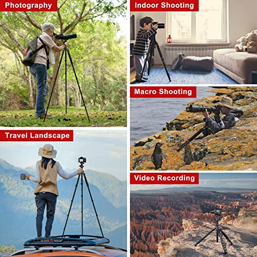 Tripod for Camera, 81" Camera Tripod Stand, 83 inches DSLR Tripods