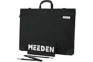 MEEDEN Studio Art Portfolio Case Water-Proof with Double compartments 600D Oxford Cloth Art Portfolio Bag with Handle & Shoul