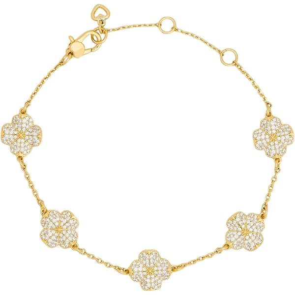 Amazon.com: kate spade new york Spade Flower Pave Scatter Bracelet